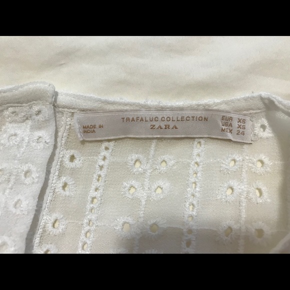 ZARA Eyelet Embroildered Blouse - Picture 3 of 3